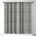 thumbnail image 1 of Society6 Ninola Design Monochromatic Geometric Single Panel Room Darkening Window Curtain 50" x 64", 1 of 1