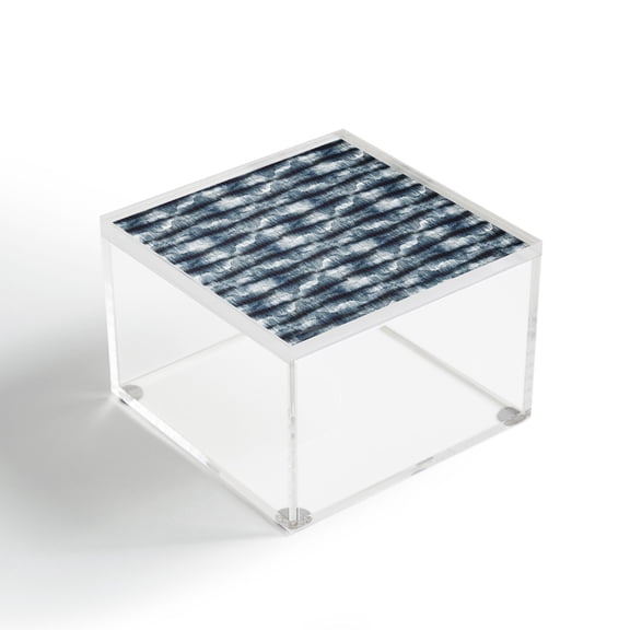 Society6 Ninola Design Stone Dark Texture Acrylic Box