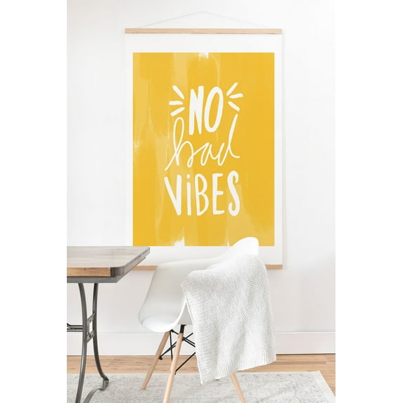 Society6 No Bad Vibes by Allyson Johnson Art Print and Hanger