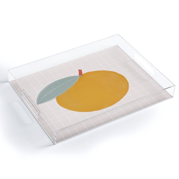 Society6 Orange Orange by Hello Twiggs Acrylic Tray