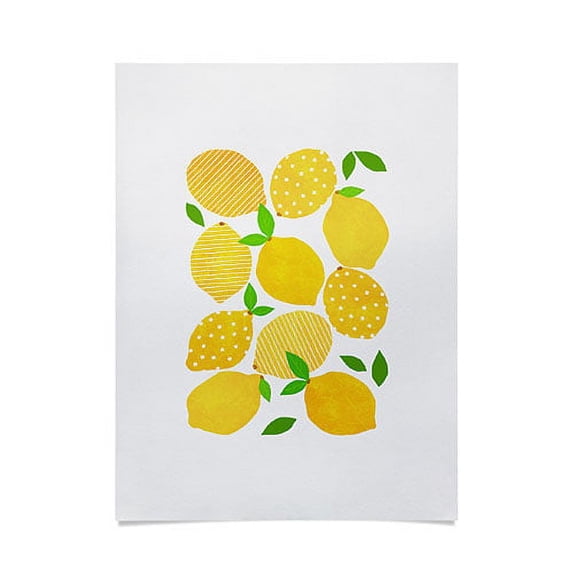 Society6 Orara Studio Lemon Crowd Unframed Poster Wall Art, 18" x 24"