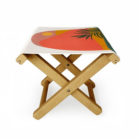 Society6 Oris Eddu Tropical Landscape Outdoor Ottoman