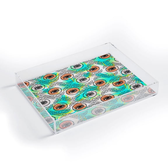 Society6 Pattern Boho Eyes by Marta Barragan Camarasa Acrylic Tray