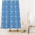 thumbnail image 1 of Society6 Schatzi Brown Mallory Boho Blue Shower Curtain 71" x 74", 1 of 3