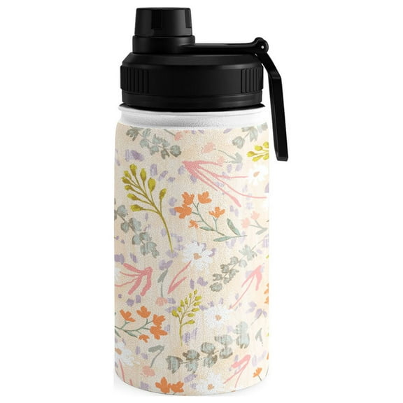 Society6 Schatzi Brown Mallory Floral Sand Water Bottle 12 oz