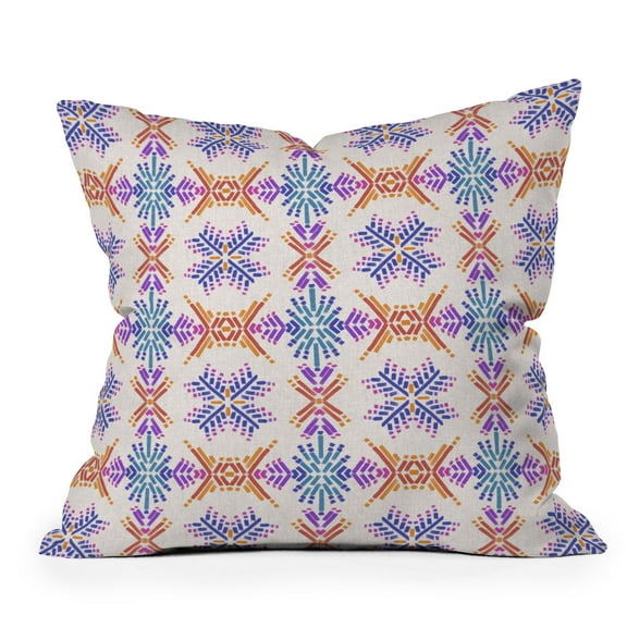 Society6 Schatzi Brown Rainbow Tribal Boho 20" x 20" Decorative Throw Pillow