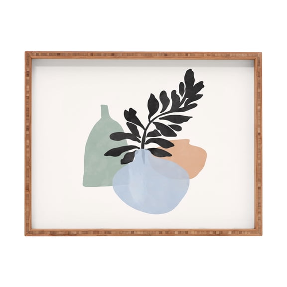 Society6 Sea Glass Vases by Gale Switzer Rectangular Bamboo Tray