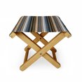 thumbnail image 1 of Society6 Serape Southwest Stripe Cool by Little Arrow Design Co Outdoor Ottoman, 1 of 1