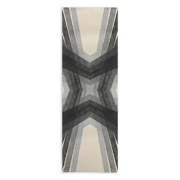 Society6 Sewzinski MODERN LINES GRAYS 24" x 70" Yoga Mat Towel Society6