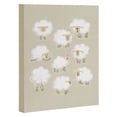 thumbnail image 1 of Society6 Showmemars Herd of Sheep 8" x 10" Black Framed Canvas, 1 of 1
