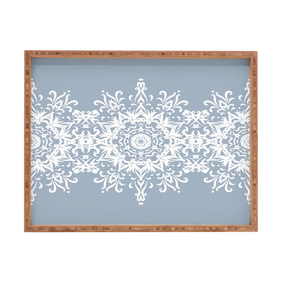 Society6 Snowfrost by Lisa Argyropoulos Rectangular Bamboo Tray