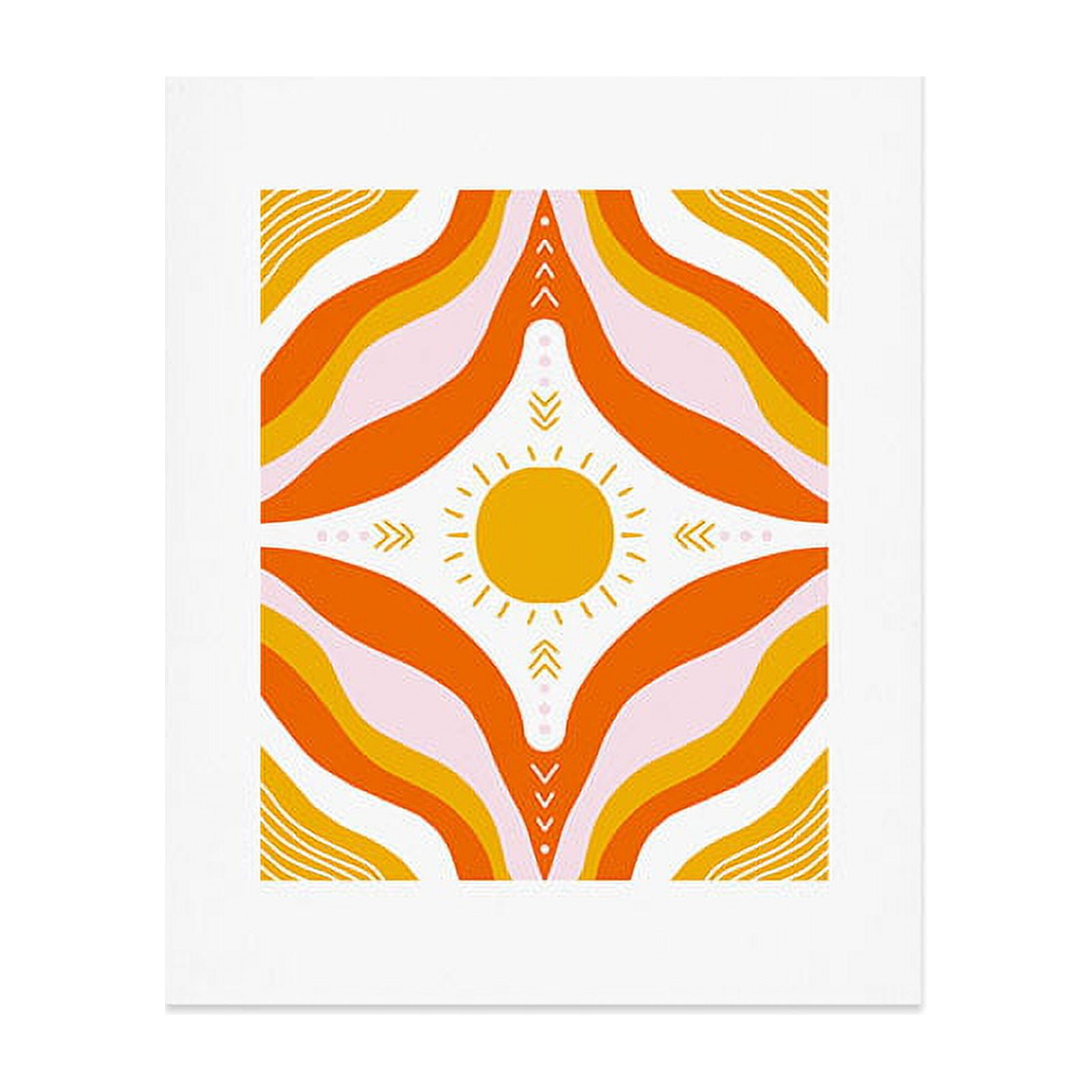 Society6 SunshineCanteen Sunshine Mandala Art Print 8" x 10"