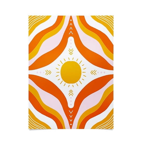 Society6 SunshineCanteen Sunshine Mandala Poster 18" x 24"