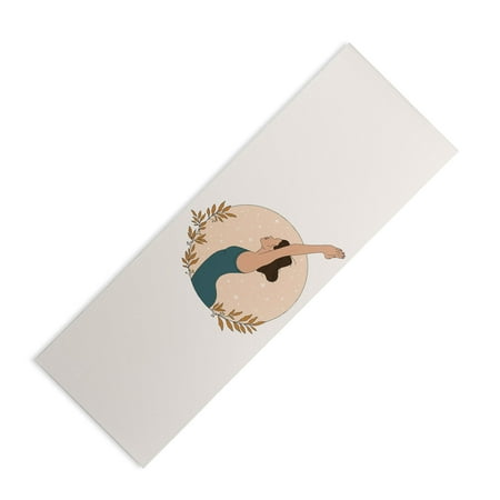 Society6 The Optimist Keep On Breathing (6mm) 24" x 70" Yoga Mat