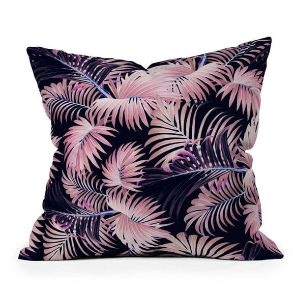 Society6 Tropical Magic Forest V by Burcu Korkmazyurek Throw Pillow