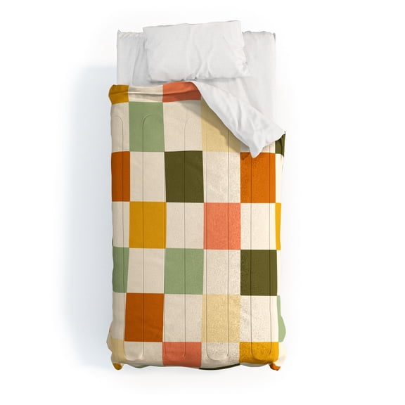 Society6 Vintage Checkerboard Pattern by Lane and Lucia Comforter