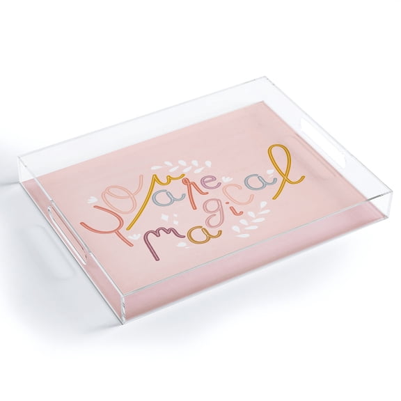 Society6 You Are So Magical by Hello Twiggs Acrylic Tray