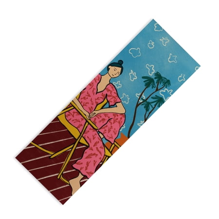 Society6 sandrapoliakov PLANT LADY AT HOME (6mm) 24" x 70" Yoga Mat