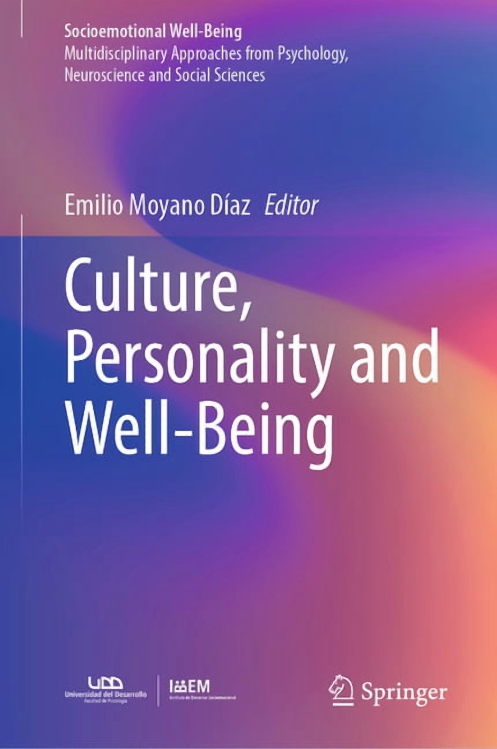 Socioemotional Well-Being Culture, Personality and Well-Being, (Hardcover)