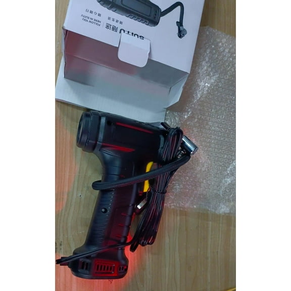 Socisucc 150PSI Tire Inflator Portable A-ir Compressor A-ir Pump For Car Tires 12V Auto Tire Pump With Digital Pressure Gauge With Emergency LED Light