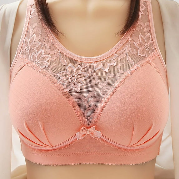 Socisucc Strapless Bra Plus Size Woman Embroidered Glossy Comfortable Breathable Bra Underwear No Rims