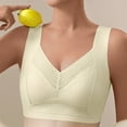 thumbnail image 1 of Socisucc Woman's Embroidered Glossy Comfortable Breathable Bra Underwear No Rims, 1 of 4