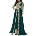 thumbnail image 1 of Socisucc Women's Casual Lace Patchwork Stand Collar Long Sleeve Dresses And Pants Medieval Suits Sets, 1 of 6