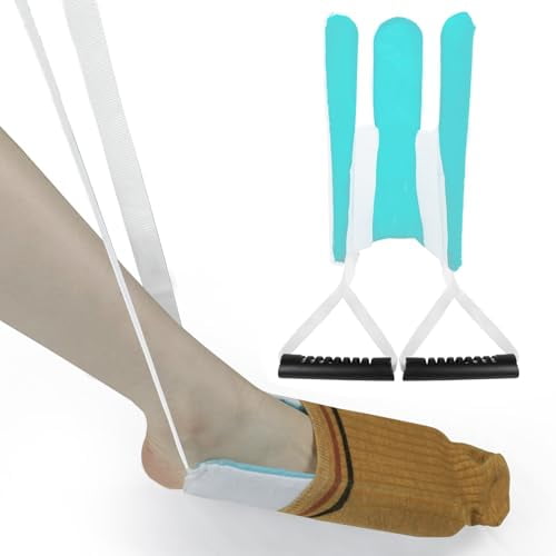 Sock Aid - Sock Aid Device for Seniors,Sock Aids for Putting on and Off,Sock Helper Aide Tool for Disabled,Pregnant,Sock Slider,Sock Assistant Device No Bending (Anti-Slip Handle)