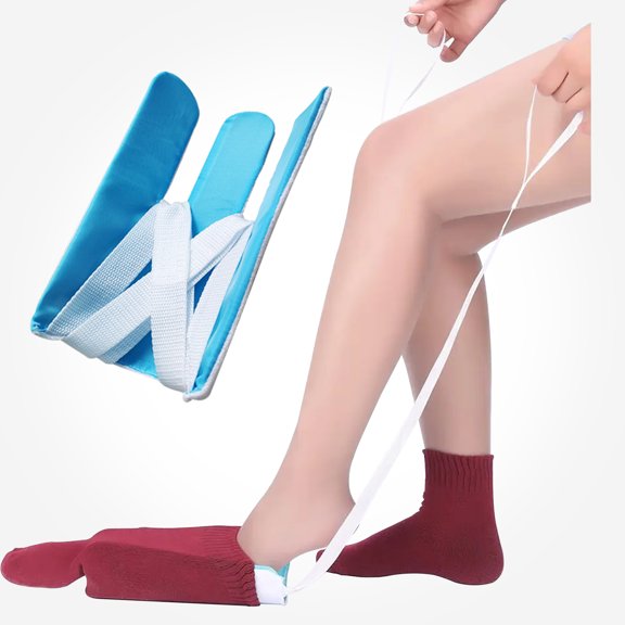 Sock Assist Tool for Elderly Pregnant No Bend Sock Aid with Pulling Device Easy to Use Dressing Aid