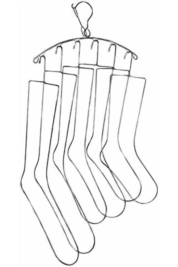 Sock Blockers and Laundry Drying Hanger Rack Stainless Steel, Complete with 3 Pairs of Small, Medium, Large Sock Blockers for Fast Drying and Displaying Hand Knitted Socks