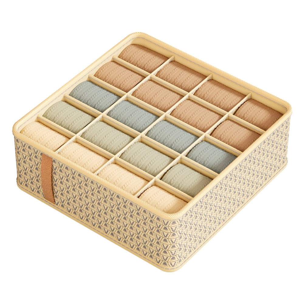 Sock Drawer Organiser, Underwear Organiser with Divider, Dresser Drawer