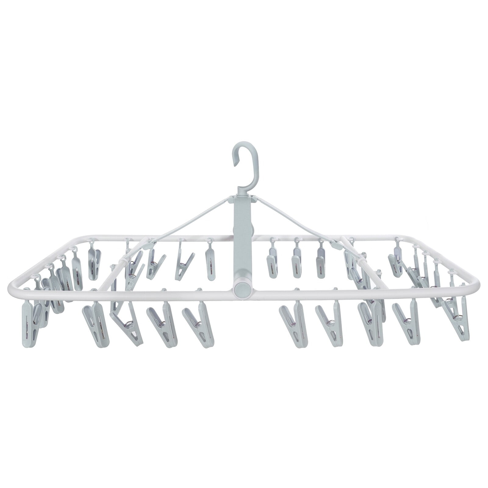 Sock Drying Rack with 32 Clips WindProof Home Clothes Laundry Hanger