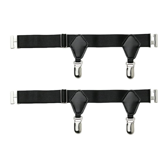 Sock Garters Belt Holders for Men Women Adjustable Non-Slip Sock Strap Suspenders Calf Loop Sock Clip Buckle for Stocking