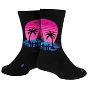 Sock Guy 272124 6 in. Sunset Crew Socks, Small to Medium