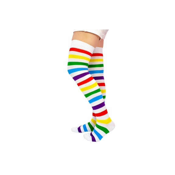Sock House Co. Ladies Rainbow Thigh High Socks