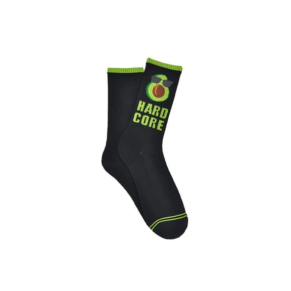 Sock House Co. Men's Hard Core Avocado Athletic Crew Socks