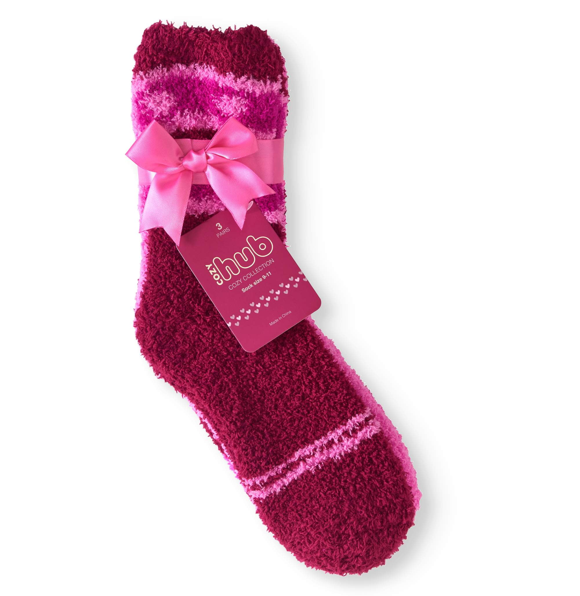 Sock Hub Ladies 3 Pack Fluffy Cozy Socks