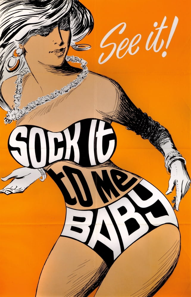 Sock It To Me Baby Canvas Art - (11 x 17)