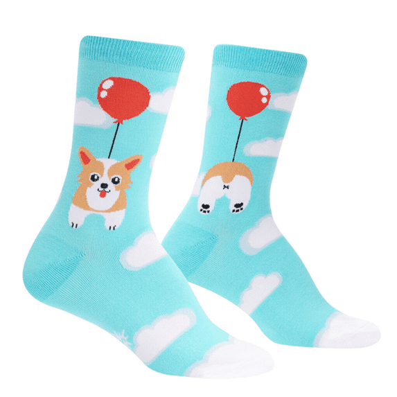Sock It To Me Pup, Pup, and Away Women's Crew Socks