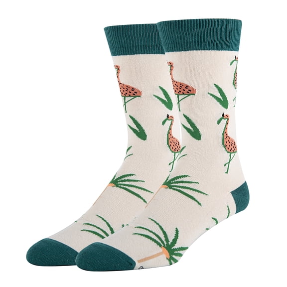 Sock It Up Men's Colorful Patterned Dress Socks, Premium Cotton Casual Fashion Crew Socks, Flaminco Vibes