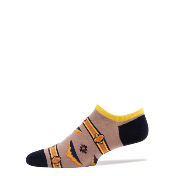 Sock It Up Mens No Show Socks, Lil Spruce Pine, Novelty Low Cut Liner Cotton Socks