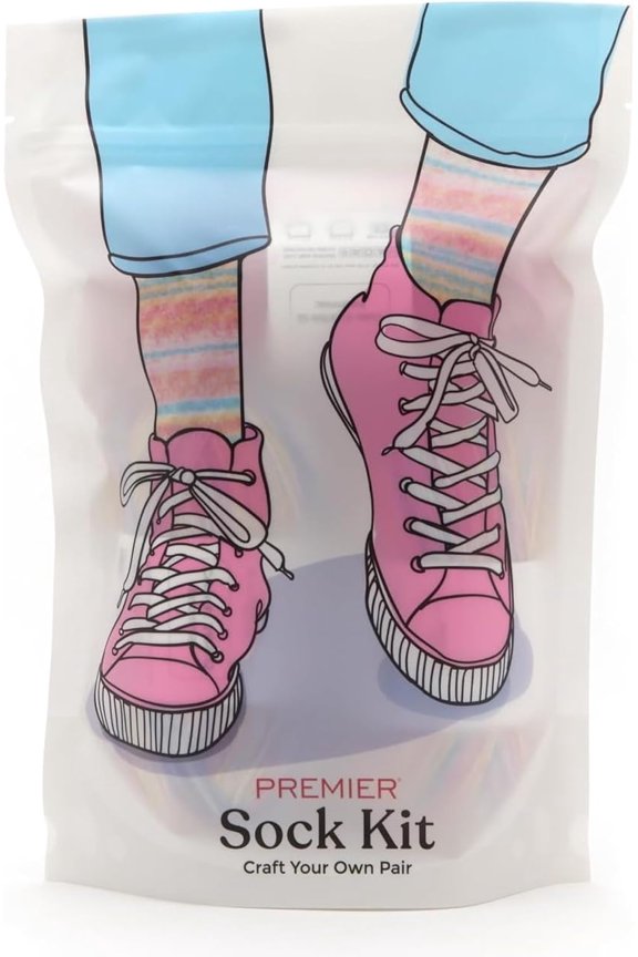 Sock Kit, All The Supplies You Need to Knit or Crochet a Pair of Socks, 2154-12 InsomniacInsomniac-