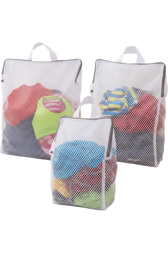 Sock Laundry Bag, Bag for Washing Machine, Net with 3 Sizes, Dacron Fabric, Mesh Wash Bags Delicates, Undergarments, Bras
