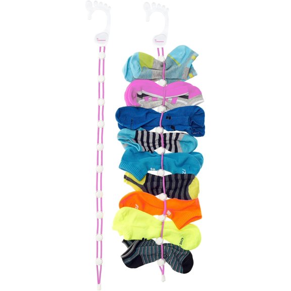 Sock Laundry Solution for Washing Drying & Storing Socks in Pairs, Clip & Hold Socks in Washer Dryer & Closet 2-Pack