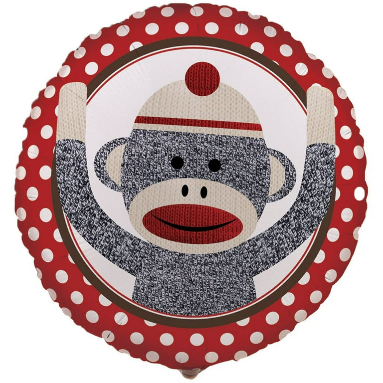 Sock monkey balloons store
