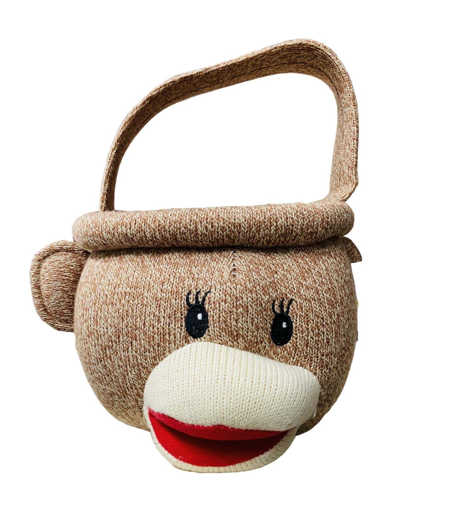 Sock Monkey Girl Easter Basket