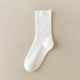 thumbnail image 1 of Sock New Womens Crew Socks Casual Socks Athletic Socks White Free Size, 1 of 9
