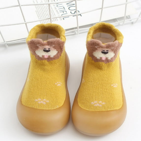 Sock Shoes Baby Walking Shoes Soft Rubber Sole Non- Cotton Baby Shoes Baby Boys Girls Sneakers for 3-3.5 Years