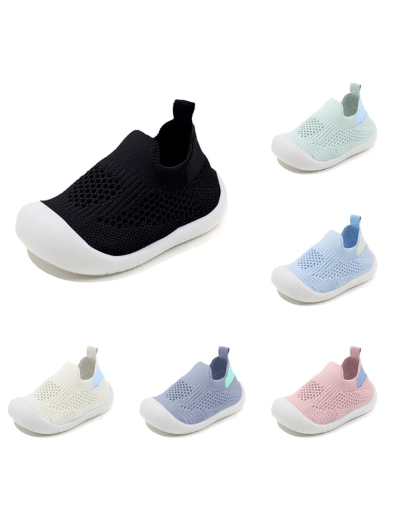 Sock Shoes Breathable Soft Rubber Sole First Walking Sneakers for Boys and Girls