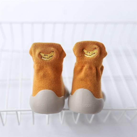 Sock Shoes Non- Baby Grip Socks Walking Shoes Indoor Warm Knit Soft Sole Rubber Cotton Socks Shoes Floor Socks for Boys Girls